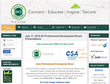 Tablet Screenshot of isc2chapter-phoenix.org